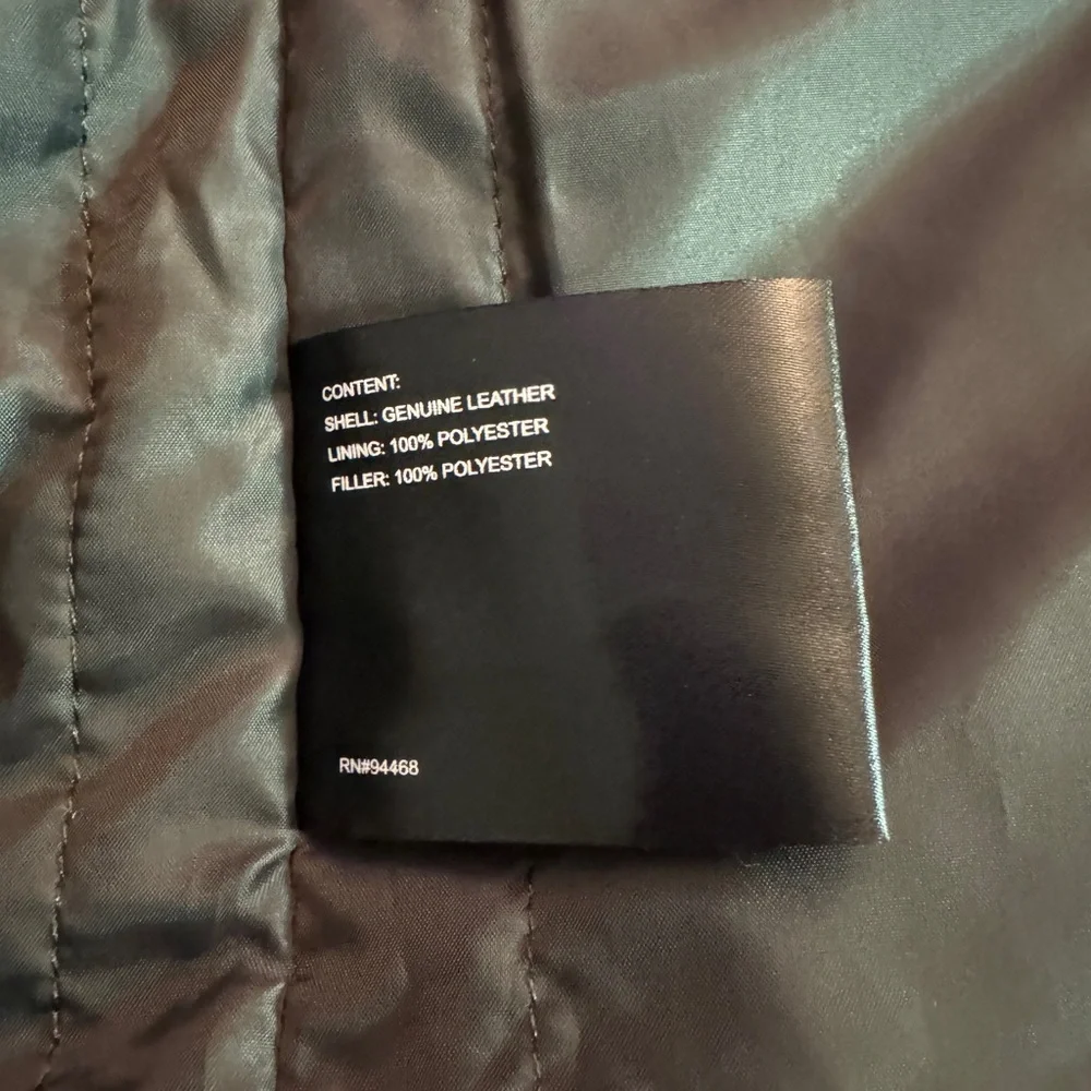 Perry Ellis Portfolio genuine leather Bomber jacket - Picture 5 of 5